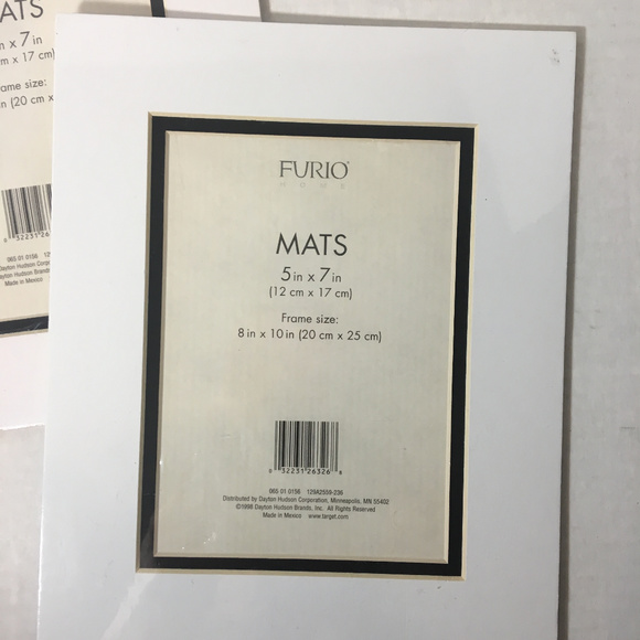 New Furio Home Photo Matting 8X10 - 5X7 2 Pc - Picture 3 of 4